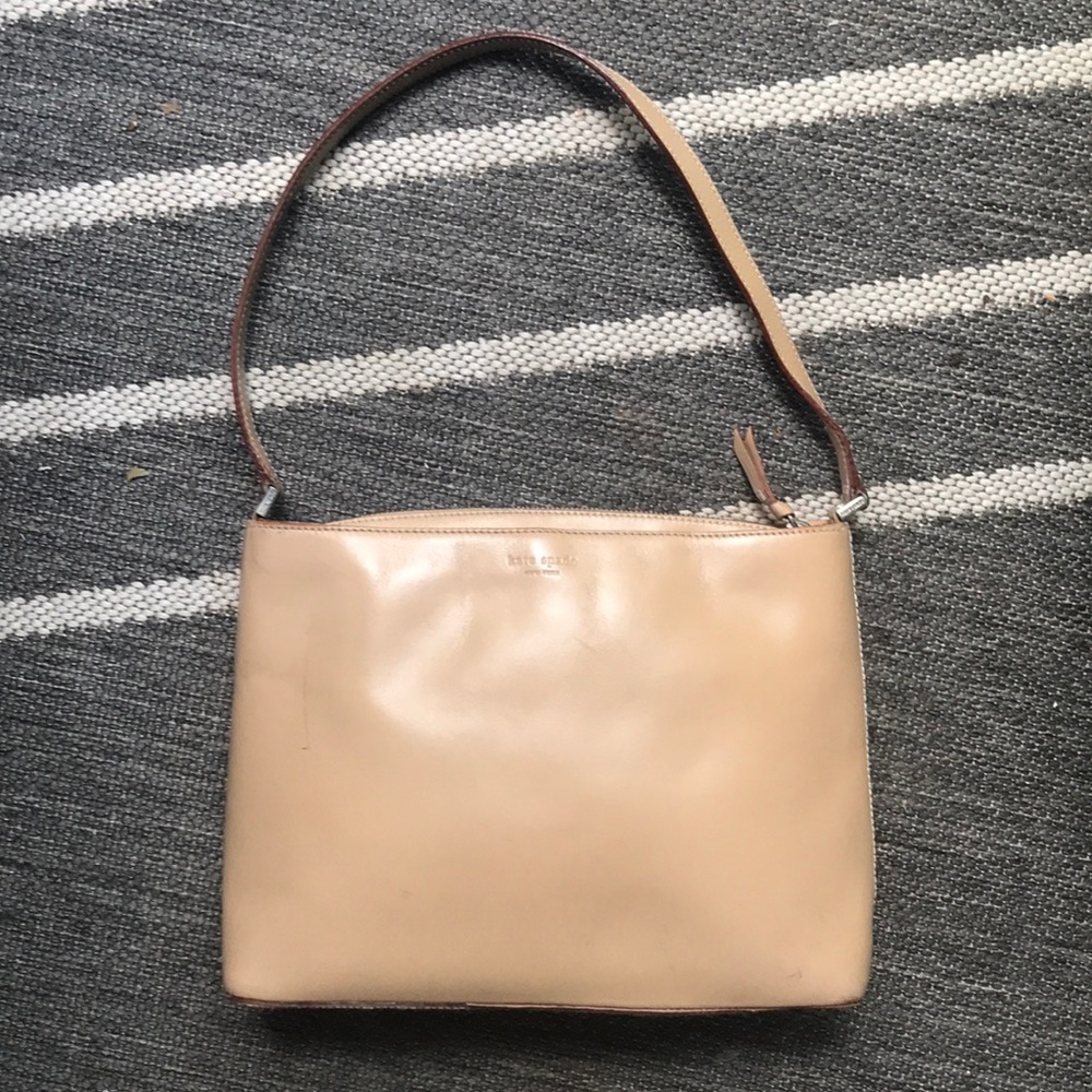 KATE SPADE • Leather Camel Color • Silver Hardware